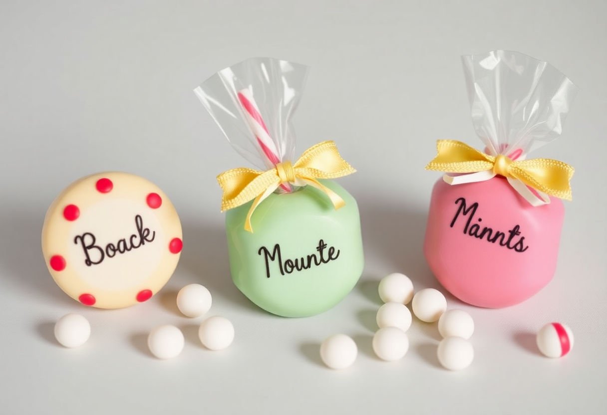 Personalized candy decorations