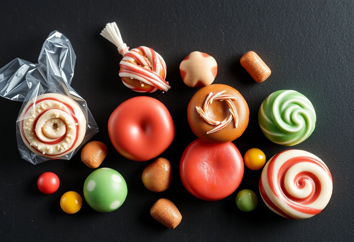Various candies suitable for crafting