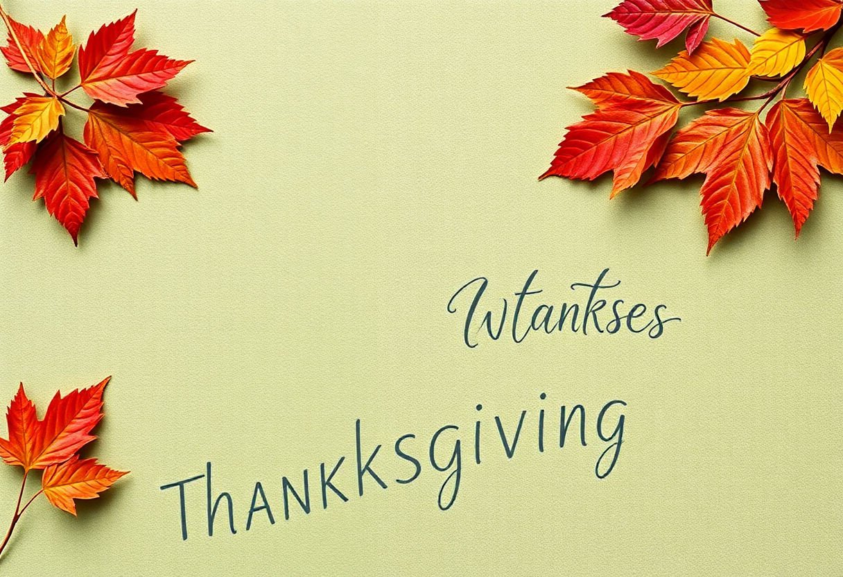 Autumnal color swatches for Thanksgiving