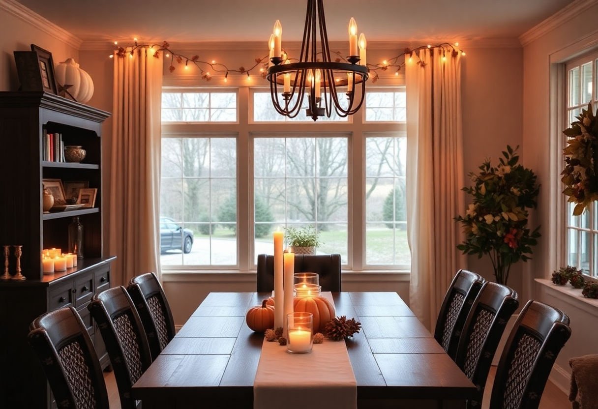 Cozy Thanksgiving lighting ideas