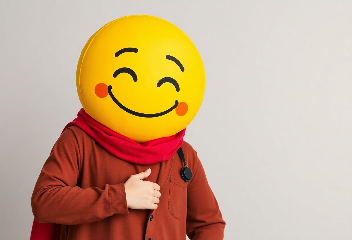 A simple and funny emoji costume.