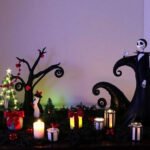 Creative DIY Nightmare Before Christmas decor setup