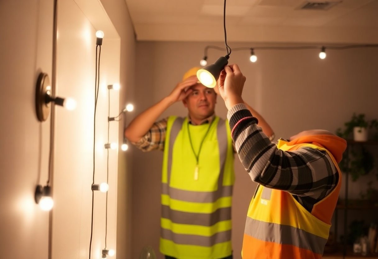 Safety tips for installing DIY lights