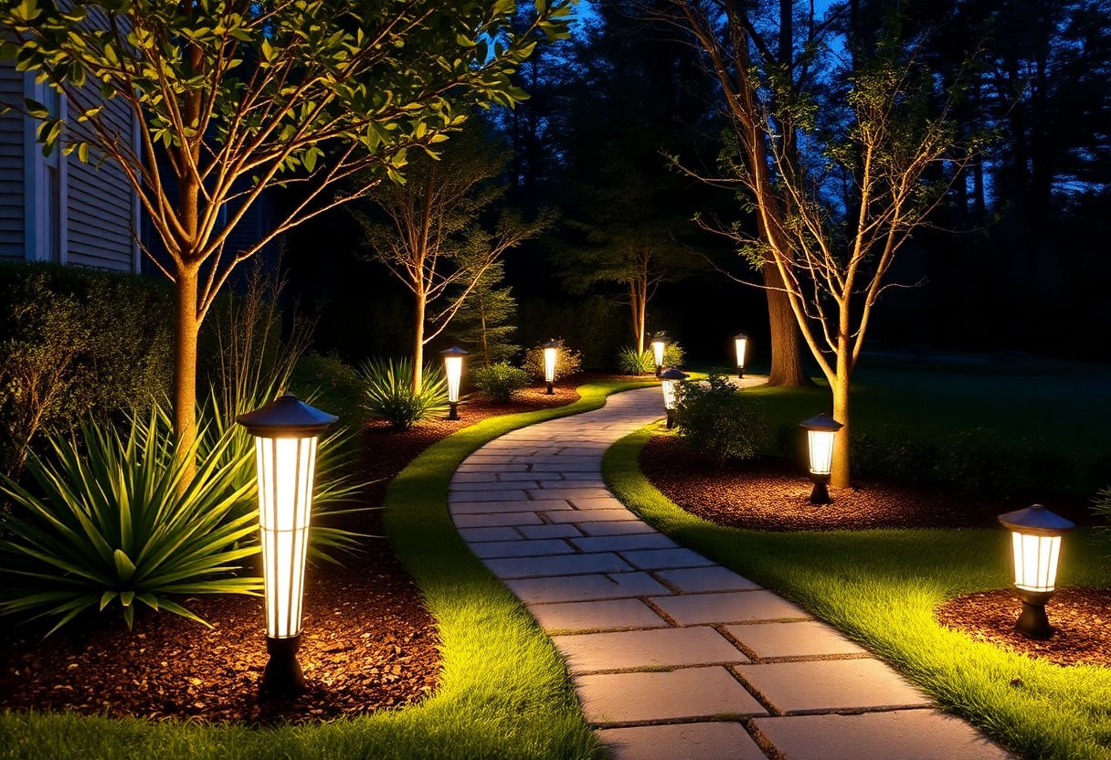 Installing pathway lights