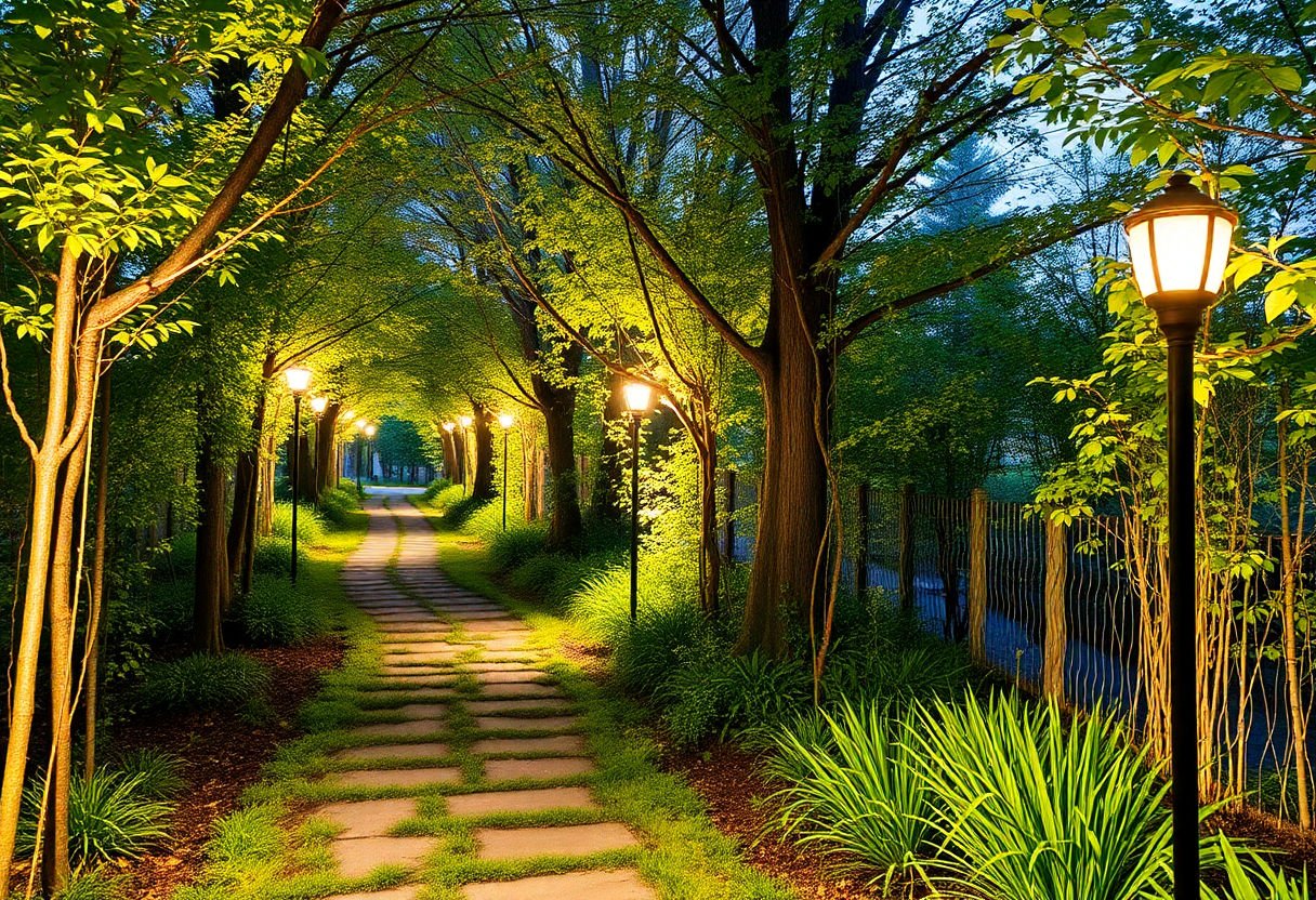 Eco-friendly lighting for pathways