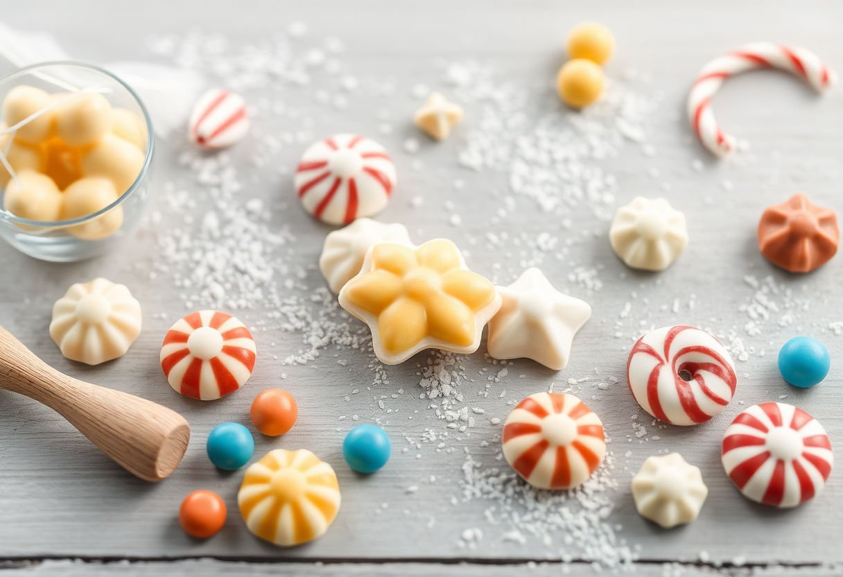 Materials for making DIY candy decorations