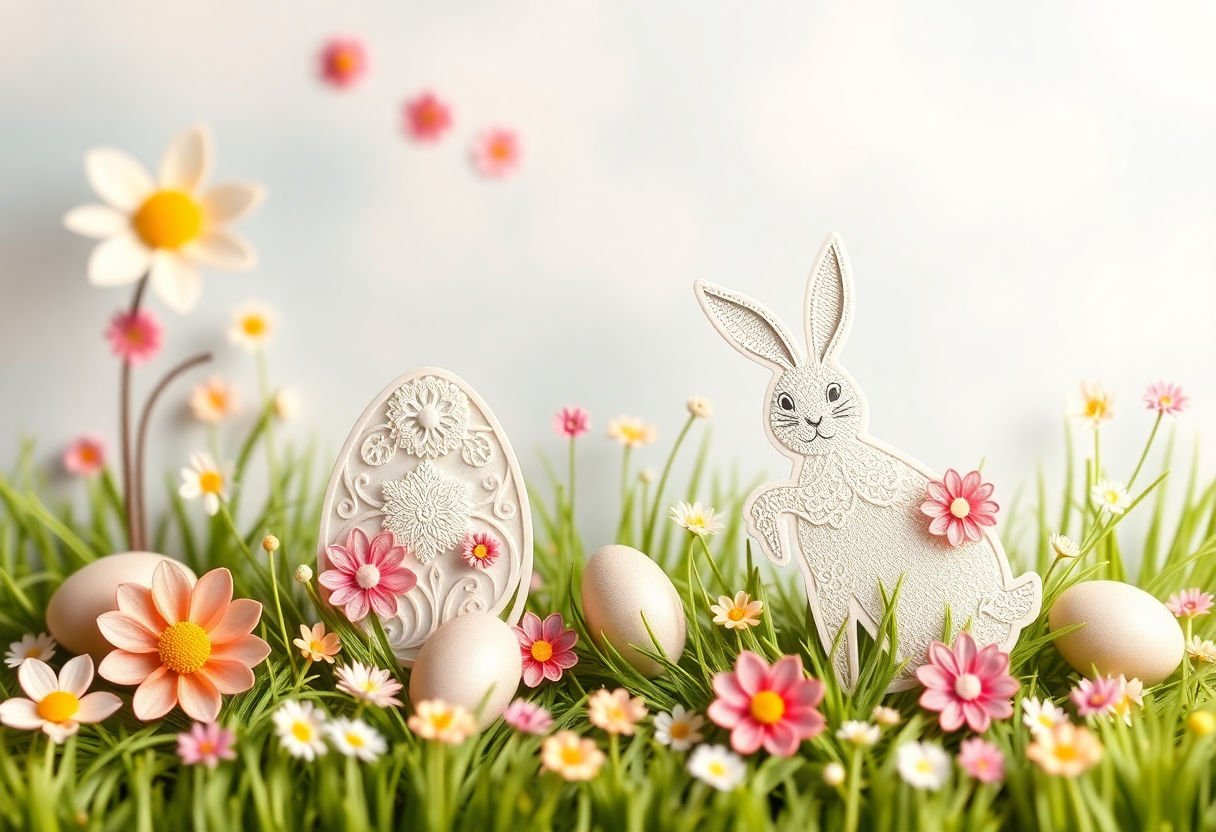 Intricate design techniques on Easter cards