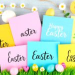 A colorful assortment of personalized DIY Easter cards