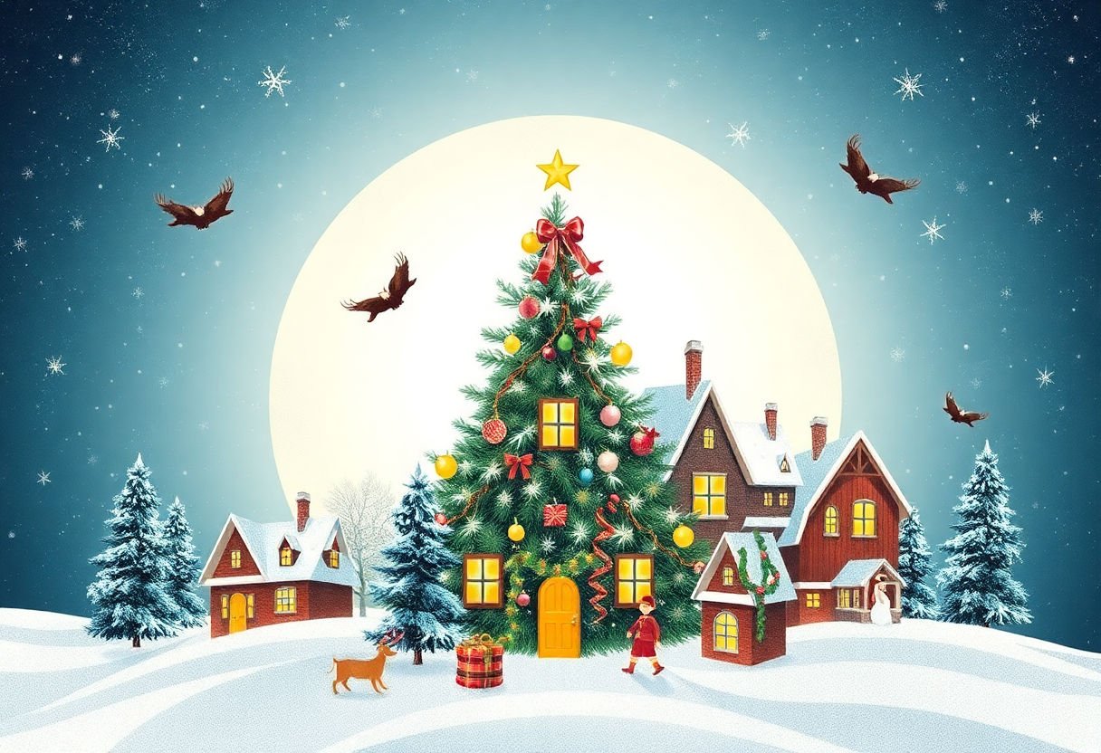 Collage of different Christmas themes