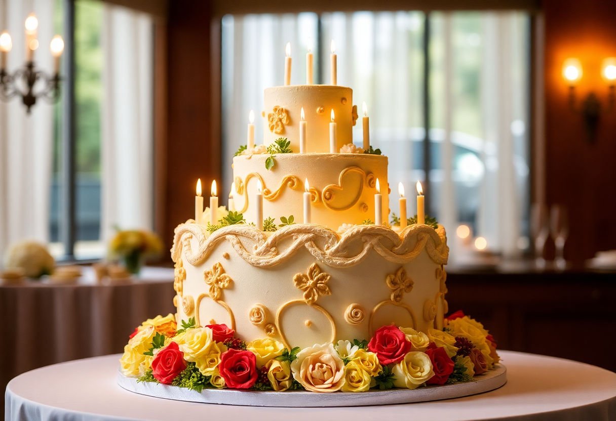Show-stopping centerpiece cake