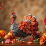 Beautiful turkey decorations for Thanksgiving